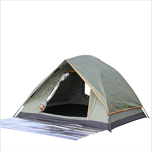 Campingausrüstung: Feder Öffnet Automatisch Das Zelt, Feuchtigkeitsbeständige Matte, Doppelfamilienzelt, Spielzelt Für Draußen (Grün, 210 X 210 X 130 cm) von GLJTUO