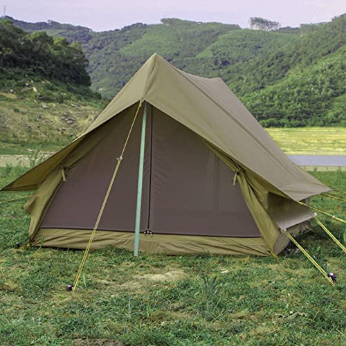 Outdoor-Camping-Retro-Zelt, Tragbares Zelt, 2 Personen, Selbstfahrer-Tour, Camping, Regendichte Kabine, A-Word-Zelt, Oxford-Stoffzelt von GLJTUO