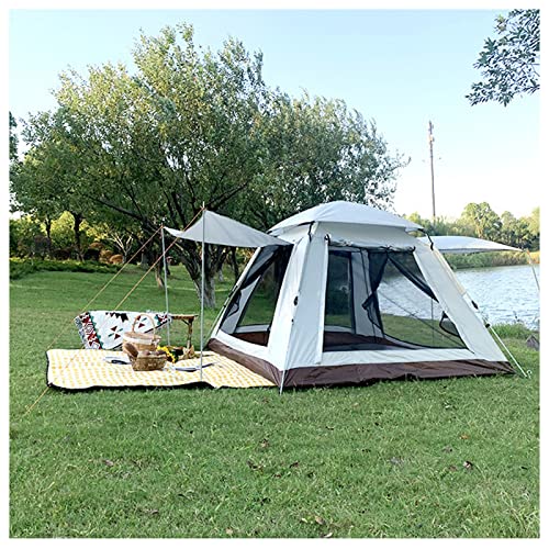 Popup-Zelt, Wasserdicht, 4 Personen, Sonnenschutz, Rahmenzelt, Praktisch, Fortschrittlich, Große Zelte Für Camping, Zum Wandern, Rucksackreisen von GLJTUO