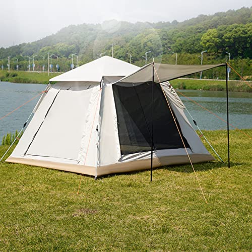 Zelt 4 Mann DREI Sekunden Zum Öffnen, Wasserdichtes Zelt Camping Robustes Und Leichtes Camping-Tunnelzelt Für Wandercamping von GLJTUO