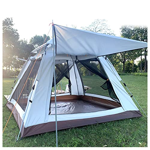 Zelte Für Camping, 4 Personen, Doppeltüren Und Vier Fenster, Insektensicheres, Einfach Aufzubauendes Zelt, Leichtes Und Stabiles Zeltdach Für Wandercamping von GLJTUO