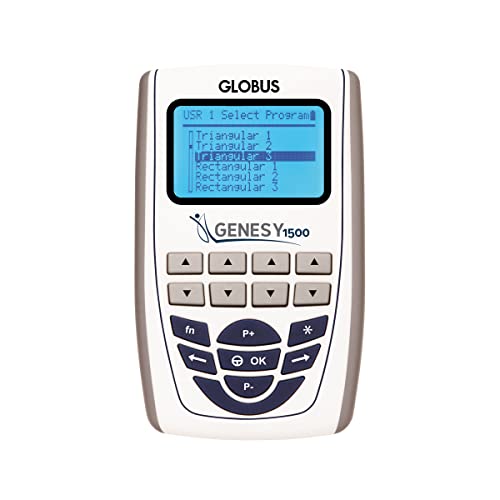 GLOBUS | Genesy 1500, 4-Kanal-Elektrostimulationsgerät mit 414 Programmen, für medizinische Therapie und Rehabilitation von GLOBUS