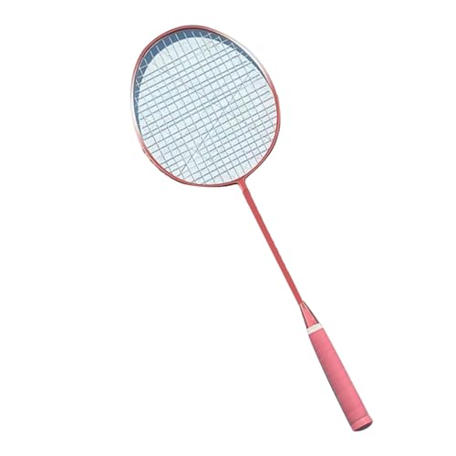 Badmintonschläger-Set für Outdoor-Hinterhofspiele, Leicht und Tragbar, Langlebiges Dual-Grip-Design für Erwachsene und Jugendliche (PINK) von GLOGLOW