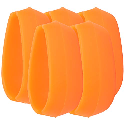 GLOGLOW Feeder-Angelmethode-Form, Langlebig, Ungiftiges Silikon, 5 Stück, Gute Elastizität, Fischausrüstung für Karpfen (Orange Rot) von GLOGLOW