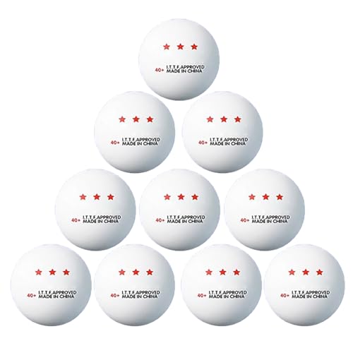 GMBYLBY 10 PCs Professionelle Pingpong Ball 3 Sterne Tischtennisball Freien Und Innenpingpong Für Training Wettbewerb Professionelle Langlebige Trainingsausrüstung von GMBYLBY