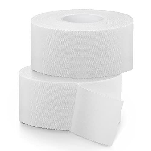 2 Stücke 3.8cm Sports Tape,Fingertape Selbstklebend Baumwolle,Sport Tapeverband für Volleyball Klettern Handball Bjj Fußball Basketball,Starke Haftung (3.8cm*13.7m) von GOCUODE