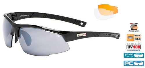 GOGGLE Radbrille Sportbrille mit Wechselgläsern E865 von GOGGLE