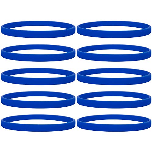 GOGO 100 Stück Silikon Jelly Armbänder Dünne Silikonarmbänder für Erwachsene, Gummi Armreifen, Partyzubehör von GOGO