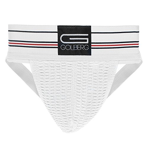GOLBERG G G Athletic Supporter – Komfortbund konturiert – Active White Color – (Weiß, Mittel) von GOLBERG G