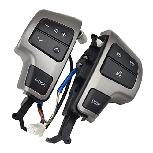 GOLCD Auto-Lenkrad-Audiosteuerungsschalter / -knopf, für Toyota Land Cruiser 200 2008 2009 2010 2011 84250 60080 von GOLCD