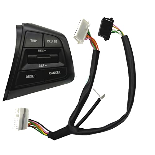 GOLCD Multifunktions-Lenkrad-Bedientasten Auto-Geschwindigkeitsregler-Taste rechts mit Kabeln, für Hyundai ix25 1.6 von GOLCD