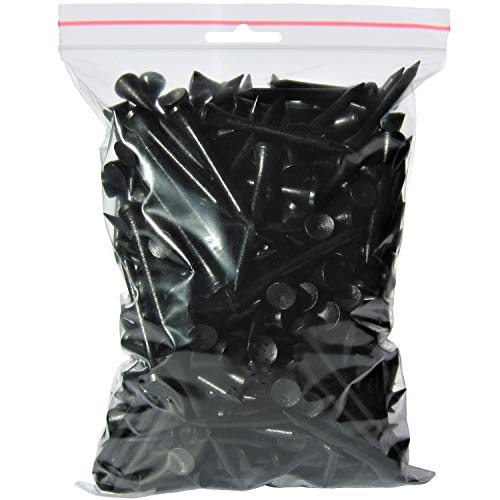 Golf TEES - 54 mm (2 1/8") - 1000 Stück - Holz - Farbe: schwarz von GOLF-TEES.SHOP