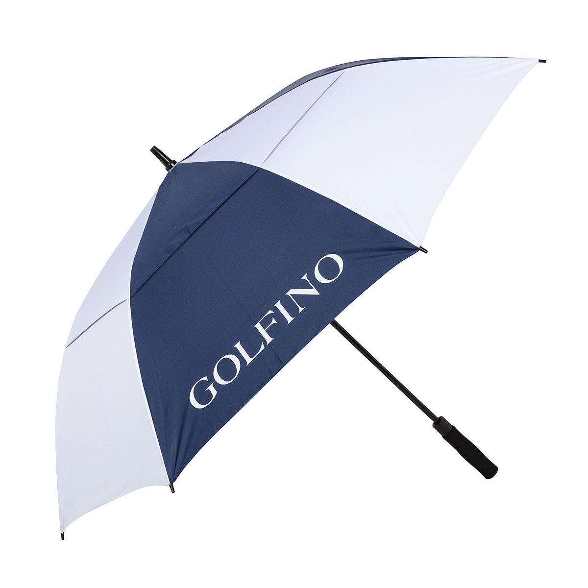 GOLFINO Windproof UV Golf Umbrella, Mens, Navy/light blue, 62 inches | American Golf von GOLFINO