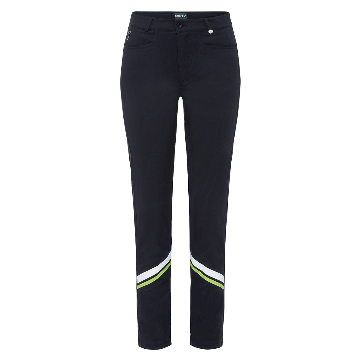 GOLFINO Women's Navy Blue Comfortable Drive Tech Golf Trousers, Size: 14 | American Golf von GOLFINO