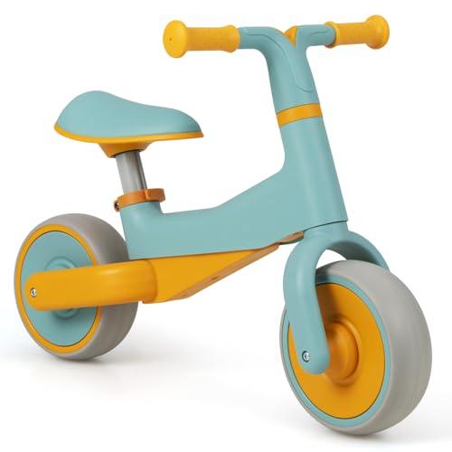 GOPLUS Kinder Laufrad, Lauflernrad mit 2 Räder, Balance Fahrrad mit begrenzter Lenkung & höhenverstellbarem Sitz, leichtes Lauflernrad für Baby von 18-48 Monate bis zu 25kg (Blau) von GOPLUS