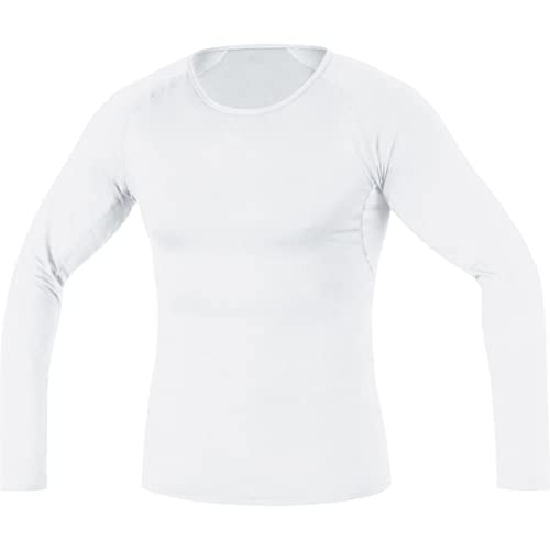 GORE Wear Atmungsaktives Herren Thermo-Unterzieh-Shirt, GORE M Base Layer Thermo Long Sleeve Shirt, XXL, Weiß, 100318 von GORE WEAR