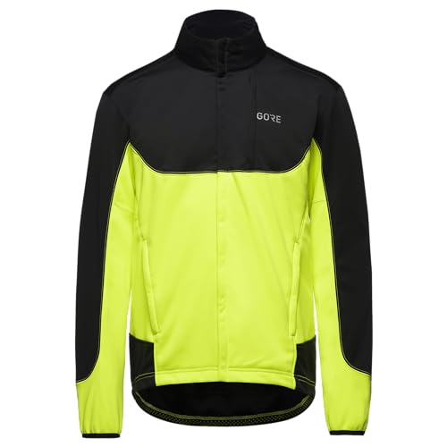 GORE WEAR Herren Thermo Fahrrad-Jacke, Black/Neon Yellow, M von GORE WEAR