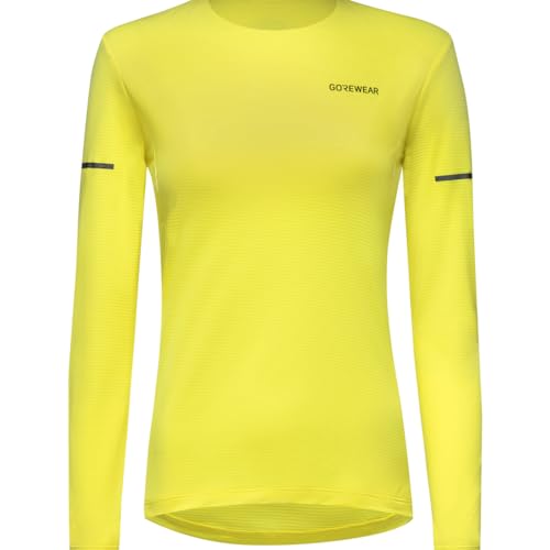 GOREWEAR Contest 2.0 Langarm Shirt Damen, Washed Neon Yellow, 40 von GORE WEAR