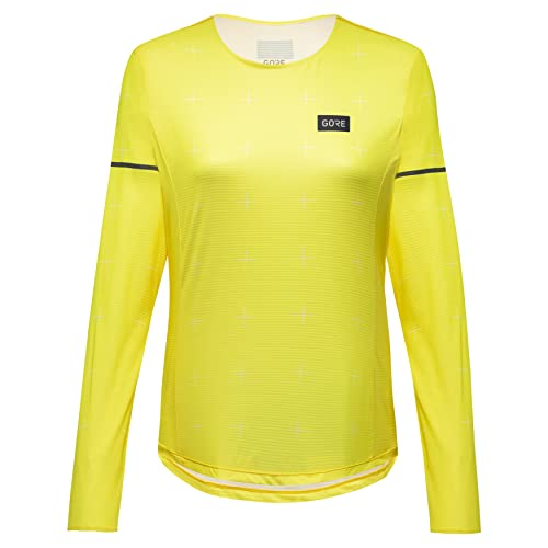 GOREWEAR Contest Langarm Shirt Damen, Washed Neon Yellow, 38 von GORE WEAR