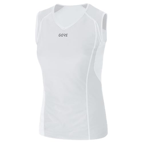 GORE WEAR Damen Windstopper® Base Layer Shirt Ärmellos, Light Grey/White, 34 EU von GORE WEAR
