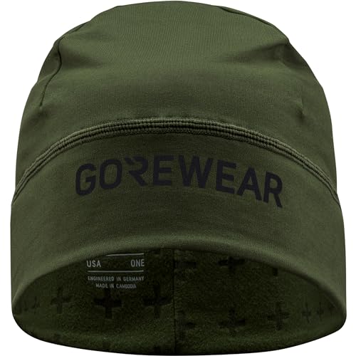 GORE WEAR Unisex Essence Thermo Beanie Hat, Utility Green, Einheitsgröße EU von GORE WEAR