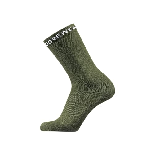 GORE WEAR Unisex Essential Merino Socks, Utility Green, 44-46 EU von GORE WEAR