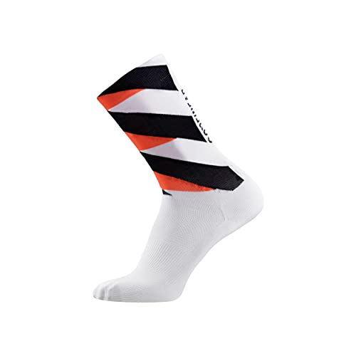 GORE WEAR Unisex Essential Socken, White/Fireball, 41-43 EU von GORE WEAR