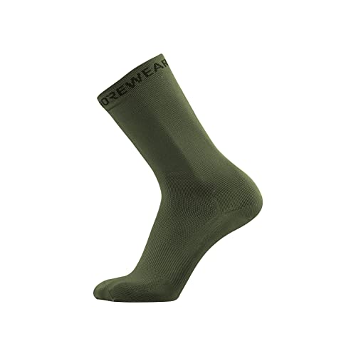 GOREWEAR Unisex R5 2in1 Shorts Socken, Utility Green, 44-46 EU von GORE WEAR