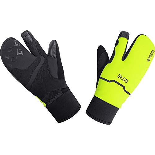 GORE WEAR Thermo Split Handschuhe, GORE-TEX INFINIUM, 8, Schwarz/Neon-Gelb von GORE WEAR