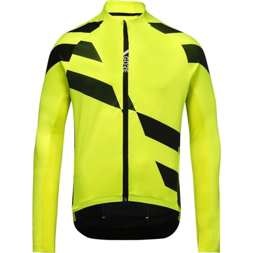 GORE WEAR Herren Thermo Fahrrad-Trikot, C5, L, Neon-Gelb/Grün von GORE WEAR