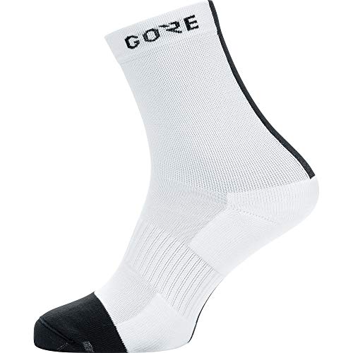 GORE WEAR M Socken mittellang, white/black, 35-37 von GORE WEAR
