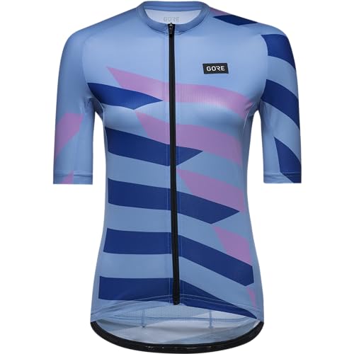 GOREWEAR Atmungsaktives Damen Fahrrad-Trikot, Spirit Signal Chaos, Schneller Feuchtigkeitstransport, Einzigartiges Design, Kurzarm Fahrrad-Shirt von GORE WEAR