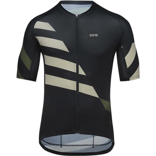 GORE WEAR Herren Spirit Signal Chaos Jerseys, Schwarz/Tech Beige, S EU von GORE WEAR