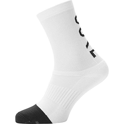 GORE WEAR Unisex M Brand Socken Mittellang' Socks, White/Black, 41 43 EU von GORE WEAR