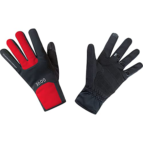 GORE WEAR Unisex Thermo Handschuhe, GORE WINDSTOPPER, Gr. 9, Schwarz/Rot von GORE WEAR