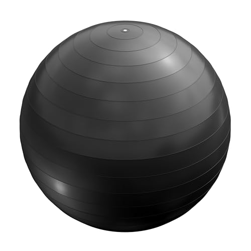 GORILLA SPORTS® Gymnastikball - inkl. Luftpumpe, 55cm, 65cm oder 75cm, bis 500kg Belastbar, Anti-Burst, rutschfest, Farbwahl - Sitzball Büro, Yoga Ball, Balance Ball, Fitnessball, Trainingsball von GORILLA SPORTS