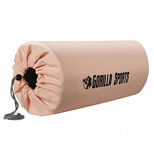 GORILLA SPORTS® Yogatasche mit Tragegurt Rosa – Matten-Bag aus Baumwolle 173 x 61 cm von GORILLA SPORTS