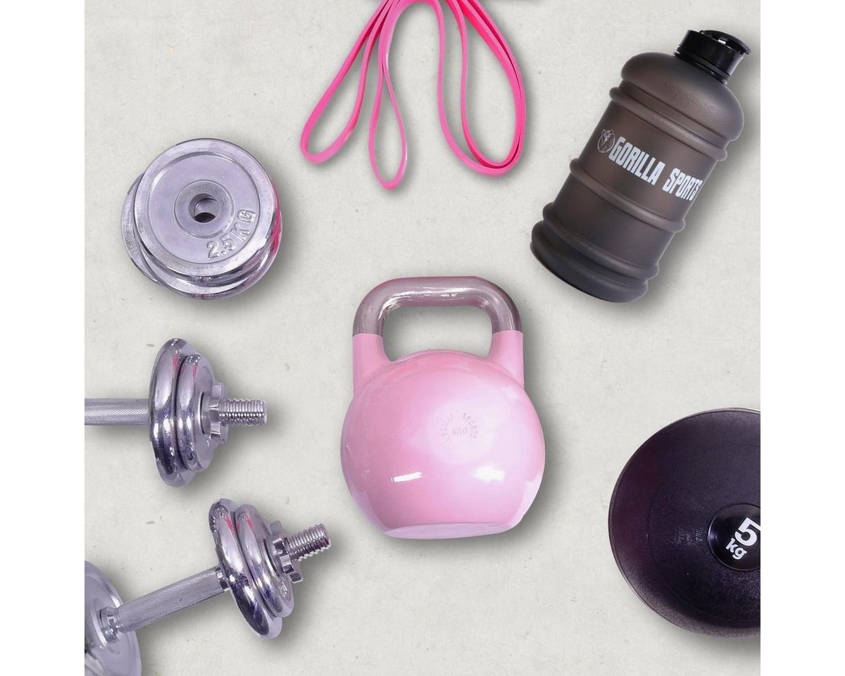 GORILLA SPORTS Trainingshilfe Trainingsgeräte für Damen - Kettlebell, Gym, Fitness, Pilates Set von GORILLA SPORTS