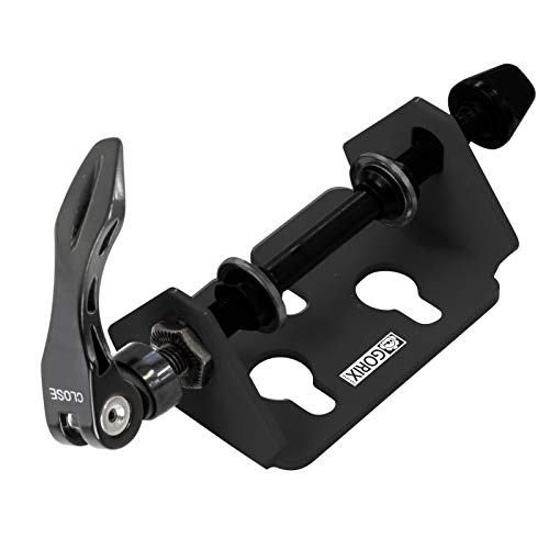 GORIX Fahrradgabel-Montageständer, Präsentationsständer, Autoträger, Aufbewahrung, LKW, Straße, Mountainbike(SJ-8016) (Mattschwarz) von GORIX
