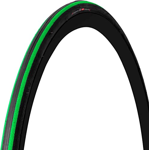 GORIX Rennrad-Slick-Reifen 700×23C oder 700×25C Fahrrad (Passion) (700×25c, Schwarz×Grun (1 Reifen)) von GORIX