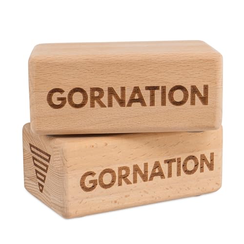 GORNATION® Handstandblöcke (1 Paar) - Verbessert Gleichgewicht und Koordination, rutschfest, für alle Niveaus geeignet, erhöht den Bewegungsumfang,FSC-Buchenholz von GORNATION