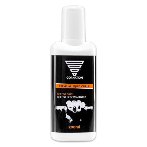 GORNATION Liquid Chalk - Premium Flüssigkreide für Calisthenics, Klettern, Pole Dance & Gym - Flüssiges Magnesia für besseren Halt - 200 ml von GORNATION