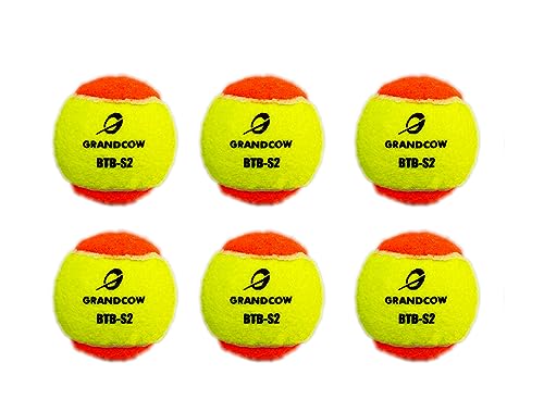 GRANDCOW Beach-Tennisbälle, 12/24 Packungen Stufe 2, Training mit niedriger Geschwindigkeit, 6 Stück von GRANDCOW