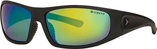 Greys Polarisiert Angel-Sonnenbrillen g1 G2 G3 G4 Angeln Brille neu 2018 - G1 Matt Kohlenstoff / Grün Spiegel, G1 MATT CARBON/GREEN MIRROR von Grays