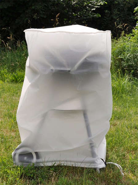 Abdeckhaube für Kugelgrills (50x80cm) - wetterfeste, weiße PE Folie... von GRILL-EXPERTE