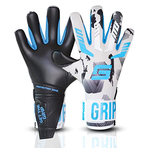 GRIPMODE Bandit Hybrid Torwarthandschuhe I Torhüter Handschuhe mit Belag aus Griptec® Latex für jedes Wetter I Fußball-Torwarthandschuhe für Kinder, Jugendliche & Erwachsene I Größe 7-11 von GRIPMODE