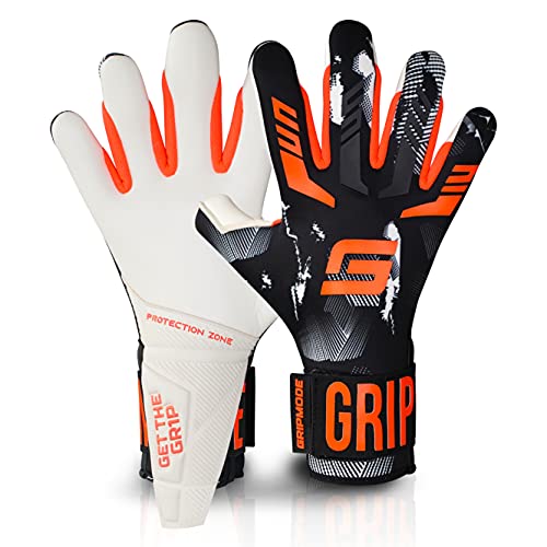 GRIPMODE Torwarthandschuhe Herren Fingersave Gravity Hybrid - Fußball Torwarthandschuhe mit Belag aus Griptec® für jedes Wetter - Fußballhandschuhe für Kinder, Jugendliche & Erwachsene - Größe 10 von GRIPMODE