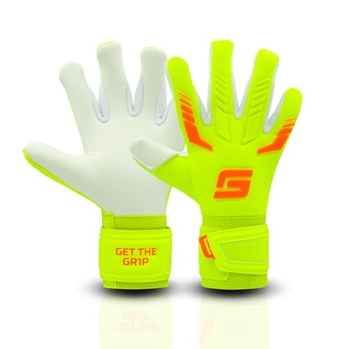 GRIPMODE Torwarthandschuhe Kinder Venom Junior 2.0 - Torhüter Handschuhe mit großer Fangfläche - Fußball Torwarthandschuhe mit 3 mm Griptec Latex für zusätzlichen Grip - Größe 6 von GRIPMODE