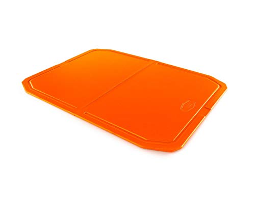 GSI Outdoors Folding Cutting Board Faltbares Schneidebrett, Orange/Abendrot im Zickzackmuster (Sunset Chevron), Einheitsgröße von GSI Outdoors