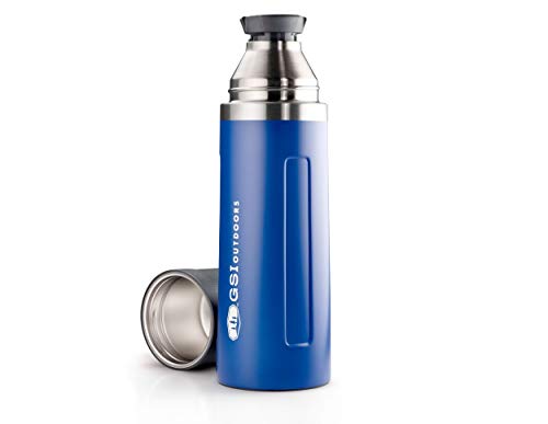 GSI Outdoors Erwachsene, Unisex Glacier Vacuum Bottle Thermoskanne, Blau (blau), 1 L von GSI Outdoors